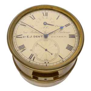 English brass early small eight day chronometer Circa 1795