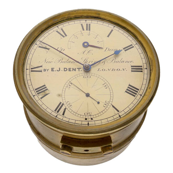 English brass early small eight day chronometer Circa 1795