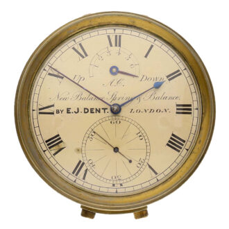 English brass early small eight day chronometer Circa 1795