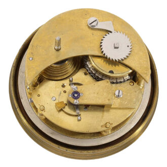 English brass early small eight day chronometer Circa 1795