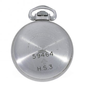 American metal military pocket watch with center seconds Circa 1942