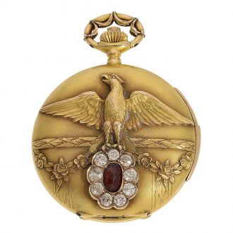 Swiss gold watch with minute repeater, Qualité Superior Circa 1910