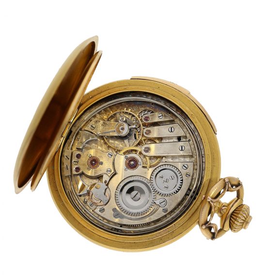 Swiss gold watch with minute repeater, Qualité Superior Circa 1910 Swiss gold watch with minute repeater, Qualité Superior Circa 1910