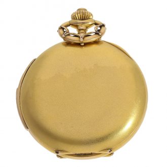 Swiss gold watch with minute repeater, Qualité Superior Circa 1910