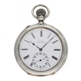 German silver large deck watch with lever escapement Circa 1920