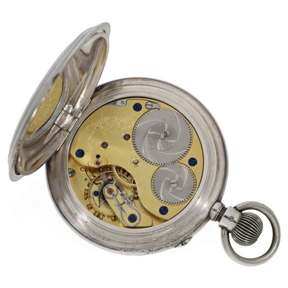 German silver large deck watch with lever escapement Circa 1920 German silver large deck watch with lever escapement Circa 1920