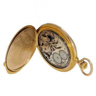 Extremely large Swiss gold hunting case pocket watch Circa 1910