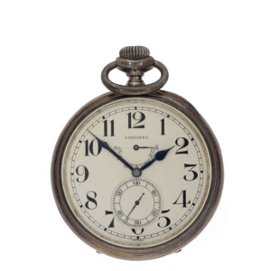 Swiss silver US NAVY military anker chronometer deck watch Circa 1915