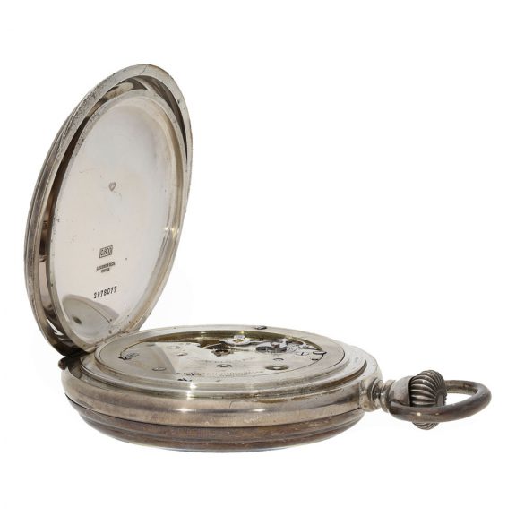 Swiss silver US NAVY military anker chronometer deck watch Circa 1915 Swiss silver US NAVY military anker chronometer deck watch Circa 1915