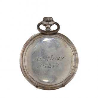 Swiss silver US NAVY military anker chronometer deck watch Circa 1915