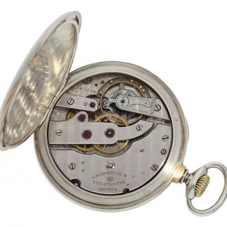Swiss silver gold observatory anchor chronometer circa 1923