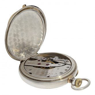 Swiss silver gold observatory anchor chronometer circa 1923