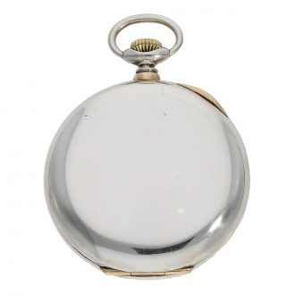 Swiss silver gold observatory anchor chronometer circa 1923