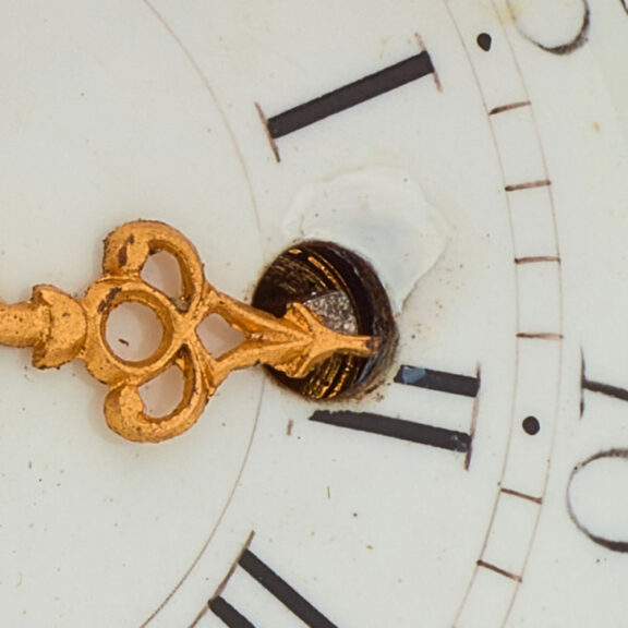 French plain 18 carat gold verge pocket watch Circa 1780 French plain 18 carat gold verge pocket watch Circa 1780