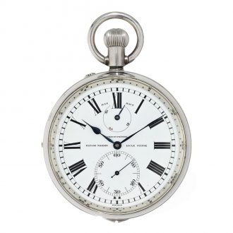 Swiss steel extremely rare “sidereal time” chronometer Circa 1954