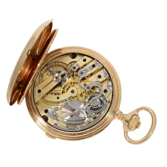 Swiss chronometer with a special chronograph Circa 1905 Swiss chronometer with a special chronograph Circa 1905