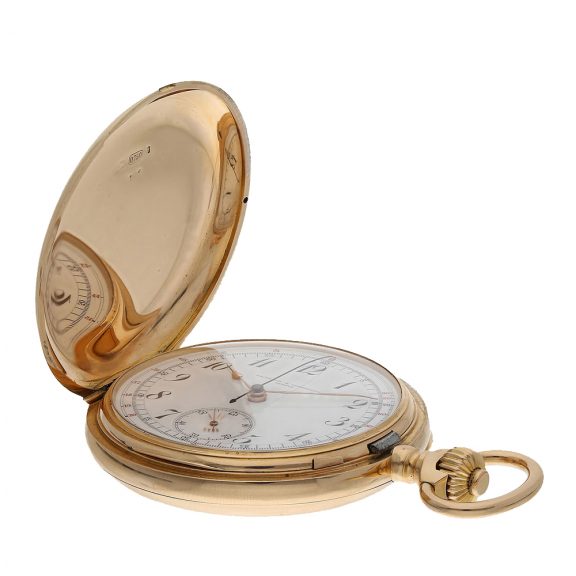 Swiss chronometer with a special chronograph Circa 1905 Swiss chronometer with a special chronograph Circa 1905