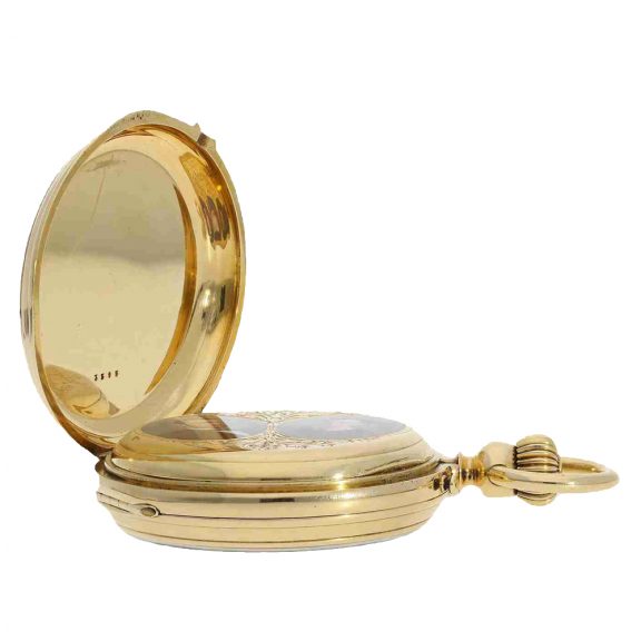 Swiss/Spanish chronograph with the finest enamel paintings Circa 1878 Swiss/Spanish chronograph with the finest enamel paintings Circa 1878