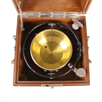 German Kriegsmarine chronometer in mahogany box Circa 1940