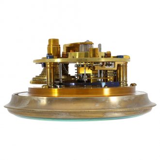 English brass marine chronometer in mahogany box Circa 1920
