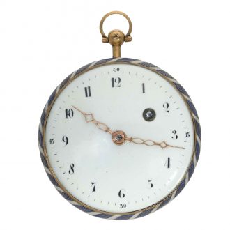 French gold and enamel verge for the Chinese market Circa 1790