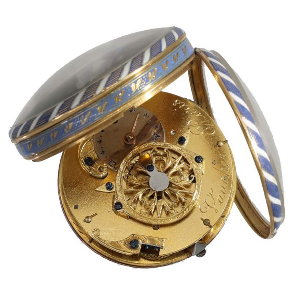 French gold and enamel verge for the Chinese market Circa 1790 French gold and enamel verge for the Chinese market Circa 1790