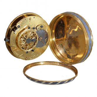 French gold and enamel verge for the Chinese market Circa 1790
