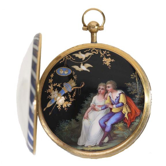 French gold and enamel verge for the Chinese market Circa 1790