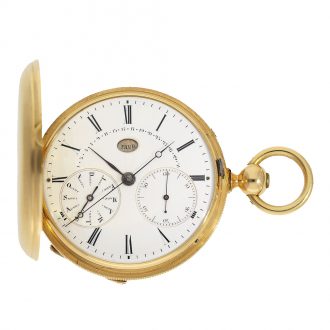 Swiss pocket watch with retrograde perpetual calendar Circa 1860