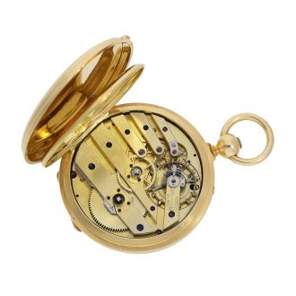 Swiss pocket watch with retrograde perpetual calendar Circa 1860