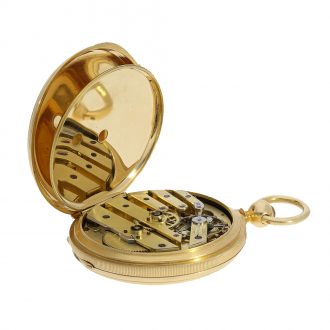 Swiss pocket watch with retrograde perpetual calendar Circa 1860