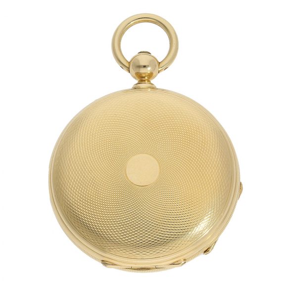 Swiss pocket watch with retrograde perpetual calendar Circa 1860 Swiss pocket watch with retrograde perpetual calendar Circa 1860