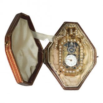 Swiss 18K gold repeating Jacquemart automaton Circa 1810