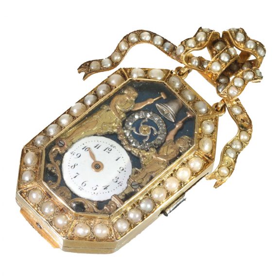 Swiss 18K gold repeating Jacquemart automaton Circa 1810 Swiss 18K gold repeating Jacquemart automaton Circa 1810