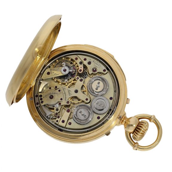 Danish pocket watch with extremely rare triple complication Circa 1865 Danish pocket watch with extremely rare triple complication Circa 1865