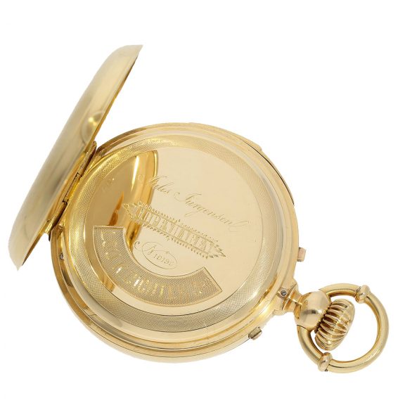 Danish pocket watch with extremely rare triple complication Circa 1865 Danish pocket watch with extremely rare triple complication Circa 1865
