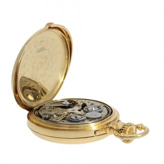 Danish pocket watch with extremely rare triple complication Circa 1865