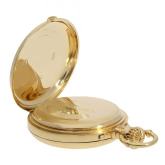 Danish pocket watch with extremely rare triple complication Circa 1865