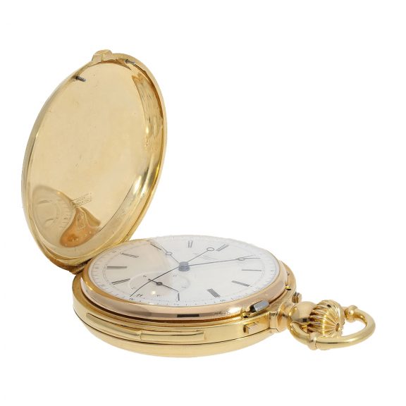 Danish pocket watch with extremely rare triple complication Circa 1865 Danish pocket watch with extremely rare triple complication Circa 1865