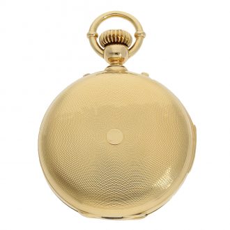 Danish pocket watch with extremely rare triple complication Circa 1865