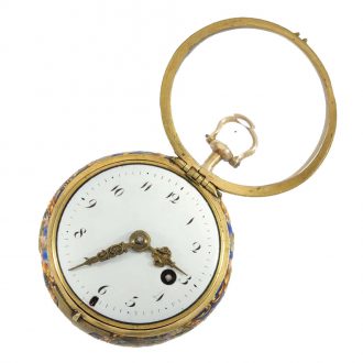 Important Austrian gold and enamel verge watch Circa 1690