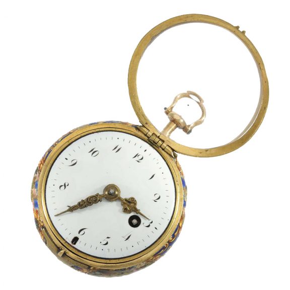 Important Austrian gold and enamel verge watch Circa 1690 Important Austrian gold and enamel verge watch Circa 1690