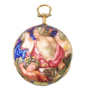 Important Austrian gold and enamel verge watch Circa 1690