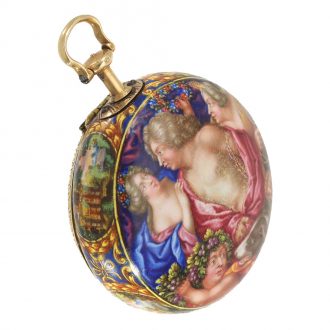 Important Austrian gold and enamel verge watch Circa 1690