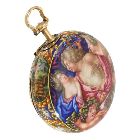 Important Austrian gold and enamel verge watch Circa 1690 Important Austrian gold and enamel verge watch Circa 1690