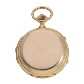 Swiss 18 Carat gold full hunter minute repeater Circa 1874