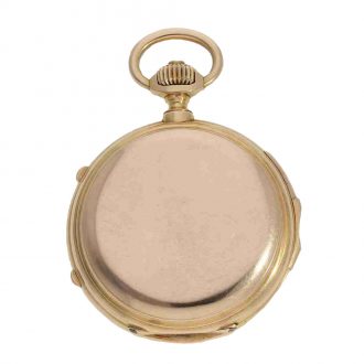 Swiss 18 Carat gold full hunter minute repeater Circa 1874