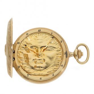 Rare Swiss 18 carat gold Scarabaeus Fuchs pocket watch Circa 1980