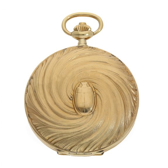 Rare Swiss 18 carat gold Scarabaeus Fuchs pocket watch Circa 1980 Rare Swiss 18 carat gold Scarabaeus Fuchs pocket watch Circa 1980
