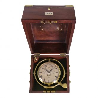 English brass eight day marine chronometer Circa 1820